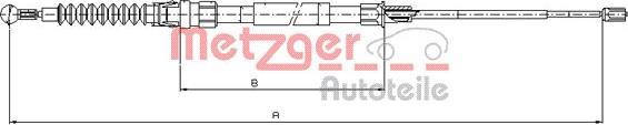 Metzger 10.7518 - Trose, Stāvbremžu sistēma autodraugiem.lv