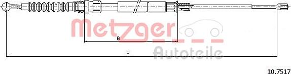 Metzger 10.7517 - Trose, Stāvbremžu sistēma autodraugiem.lv