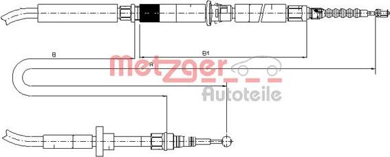 Metzger 10.7589 - Trose, Stāvbremžu sistēma autodraugiem.lv