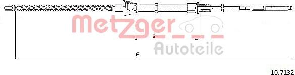 Metzger 10.7132 - Trose, Stāvbremžu sistēma autodraugiem.lv