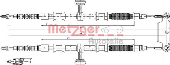 Metzger 11.5944 - Trose, Stāvbremžu sistēma autodraugiem.lv