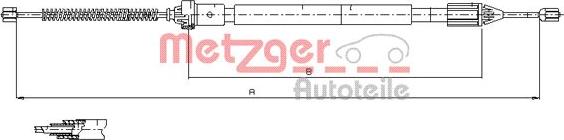 Metzger 11.6598 - Trose, Stāvbremžu sistēma autodraugiem.lv