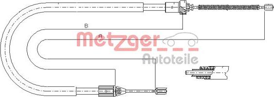 Metzger 11.6585 - Trose, Stāvbremžu sistēma autodraugiem.lv