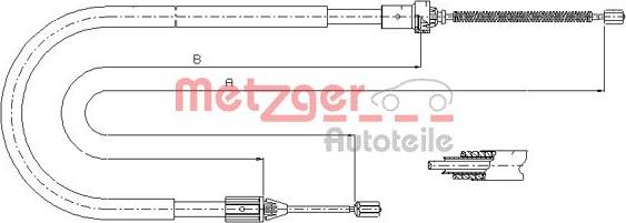 Metzger 11.6586 - Trose, Stāvbremžu sistēma autodraugiem.lv