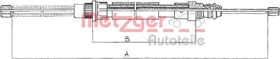 Metzger 11.607 - Trose, Stāvbremžu sistēma autodraugiem.lv