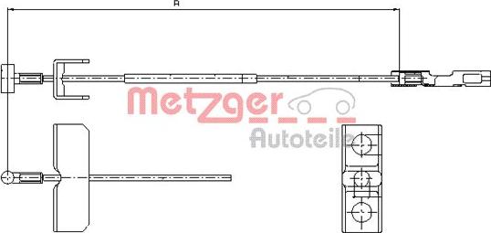 Metzger 11.6803 - Trose, Stāvbremžu sistēma autodraugiem.lv