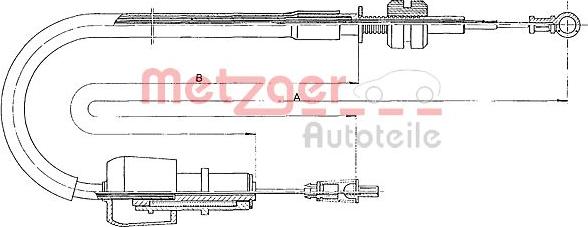Metzger 11.1326 - Akseleratora trose autodraugiem.lv