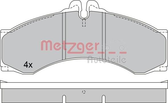 Metzger 1170400 - Bremžu uzliku kompl., Disku bremzes autodraugiem.lv