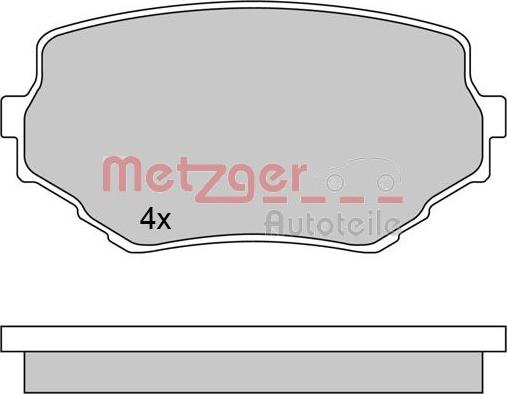 Metzger 1170415 - Bremžu uzliku kompl., Disku bremzes autodraugiem.lv