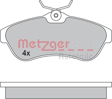 Metzger 1170438 - Bremžu uzliku kompl., Disku bremzes autodraugiem.lv