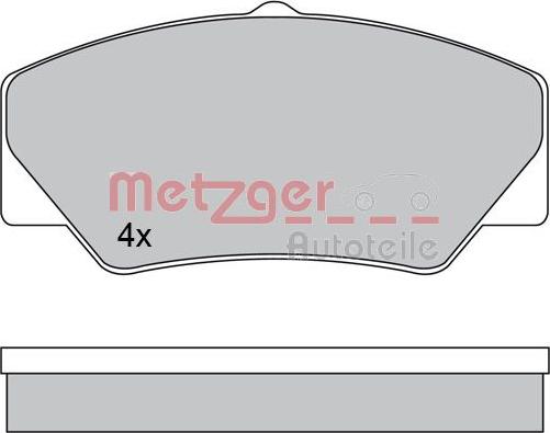 Metzger 1170599 - Bremžu uzliku kompl., Disku bremzes autodraugiem.lv