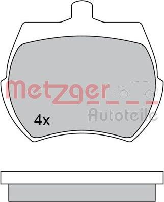 Metzger 1170596 - Bremžu uzliku kompl., Disku bremzes autodraugiem.lv
