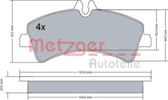Metzger 1170543 - Bremžu uzliku kompl., Disku bremzes autodraugiem.lv