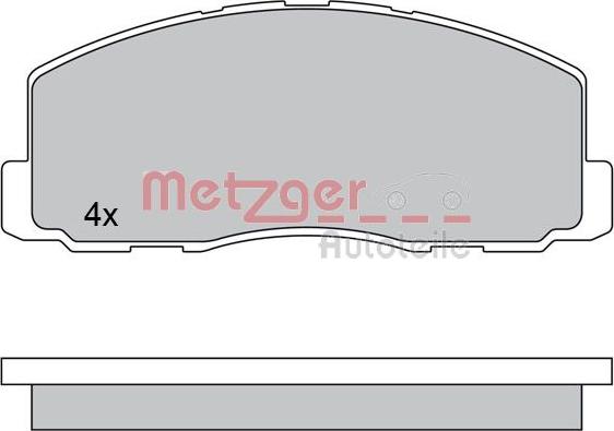 Metzger 1170569 - Bremžu uzliku kompl., Disku bremzes autodraugiem.lv