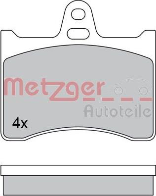 Metzger 1170567 - Bremžu uzliku kompl., Disku bremzes autodraugiem.lv
