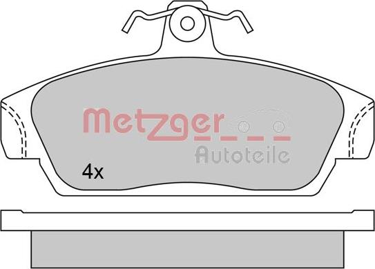 Metzger 1170514 - Bremžu uzliku kompl., Disku bremzes autodraugiem.lv