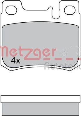 Metzger 1170526 - Bremžu uzliku kompl., Disku bremzes autodraugiem.lv