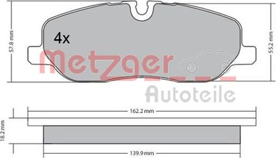 Metzger 1170668 - Bremžu uzliku kompl., Disku bremzes autodraugiem.lv