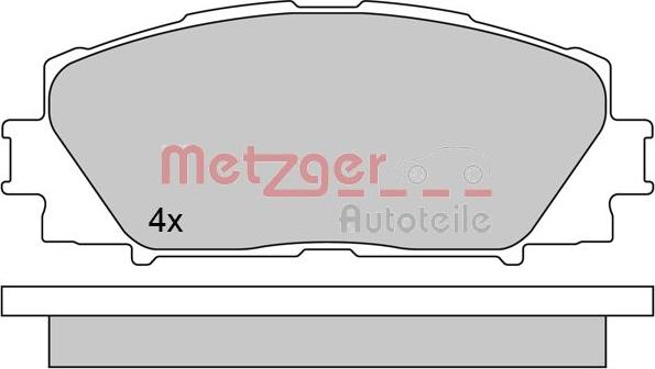 Metzger 1170618 - Bremžu uzliku kompl., Disku bremzes autodraugiem.lv