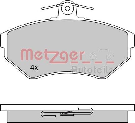 Metzger 1170061 - Bremžu uzliku kompl., Disku bremzes autodraugiem.lv