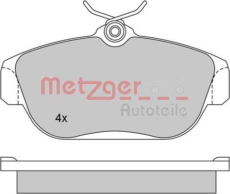 Metzger 1170018 - Bremžu uzliku kompl., Disku bremzes autodraugiem.lv