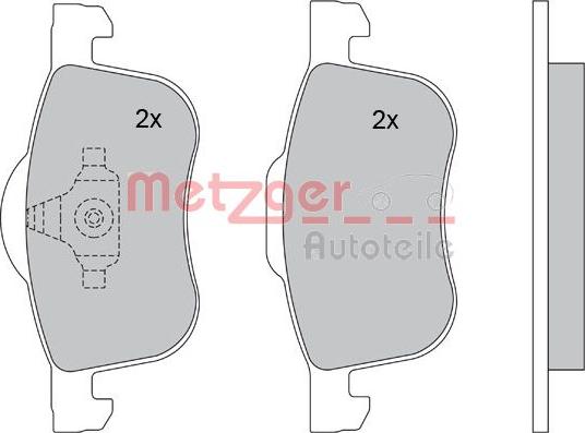 Metzger 1170013 - Bremžu uzliku kompl., Disku bremzes autodraugiem.lv