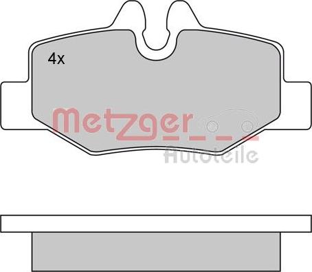 Metzger 1170081 - Bremžu uzliku kompl., Disku bremzes autodraugiem.lv