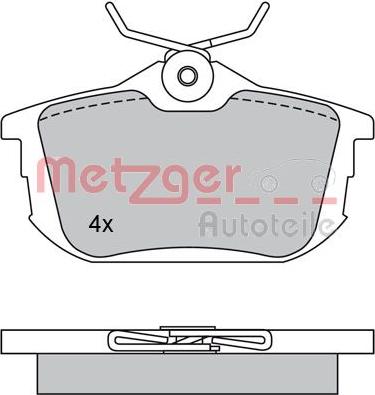 Metzger 1170118 - Bremžu uzliku kompl., Disku bremzes autodraugiem.lv