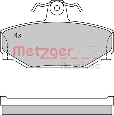 Metzger 1170074 - Bremžu uzliku kompl., Disku bremzes autodraugiem.lv