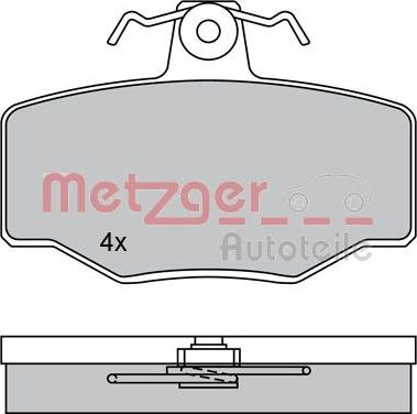 Metzger 1170076 - Bremžu uzliku kompl., Disku bremzes autodraugiem.lv