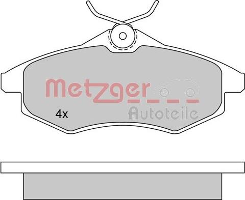 Metzger 1170163 - Bremžu uzliku kompl., Disku bremzes autodraugiem.lv