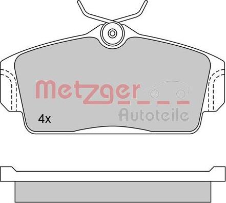 Metzger 1170125 - Bremžu uzliku kompl., Disku bremzes autodraugiem.lv