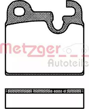 Metzger 1170807 - Bremžu uzliku kompl., Disku bremzes autodraugiem.lv