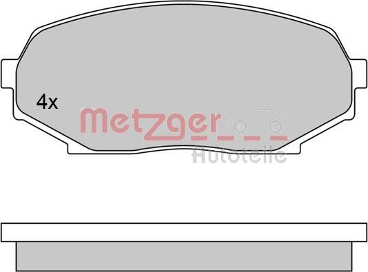 Metzger 1170396 - Bremžu uzliku kompl., Disku bremzes autodraugiem.lv