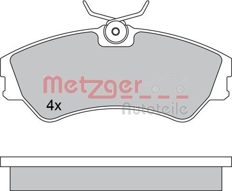 Metzger 1170397 - Bremžu uzliku kompl., Disku bremzes autodraugiem.lv