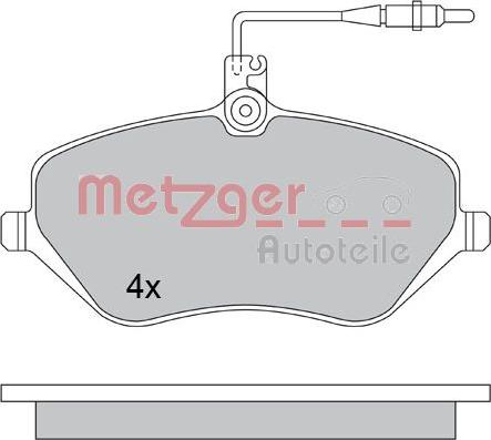 Metzger 1170346 - Bremžu uzliku kompl., Disku bremzes autodraugiem.lv