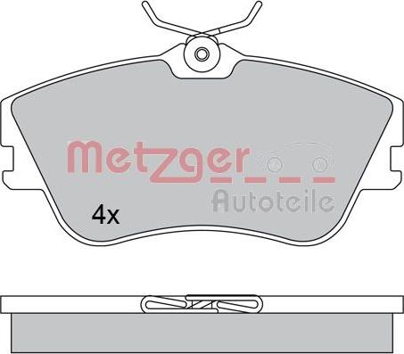 Metzger 1170389 - Bremžu uzliku kompl., Disku bremzes autodraugiem.lv