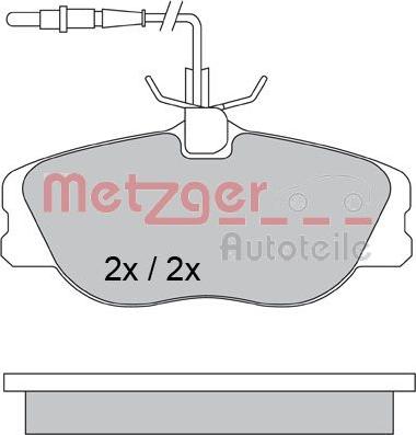 Metzger 1170386 - Bremžu uzliku kompl., Disku bremzes autodraugiem.lv