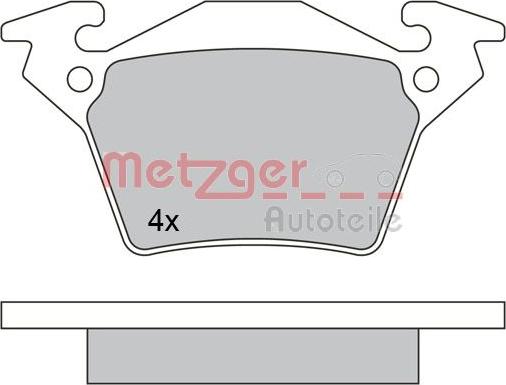 Metzger 1170331 - Bremžu uzliku kompl., Disku bremzes autodraugiem.lv