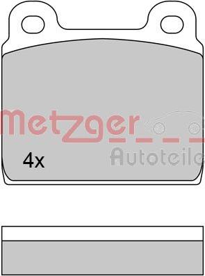 Metzger 1170370 - Bremžu uzliku kompl., Disku bremzes autodraugiem.lv