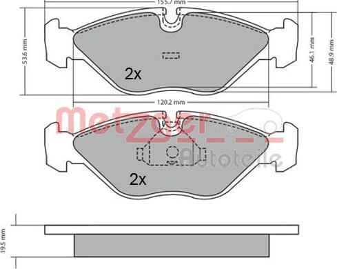 Unipart GBP927AF - Bremžu uzliku kompl., Disku bremzes autodraugiem.lv