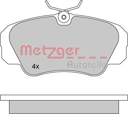 Metzger 1170245 - Bremžu uzliku kompl., Disku bremzes autodraugiem.lv