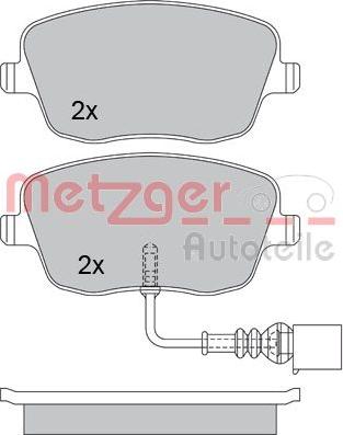 Metzger 1170246 - Bremžu uzliku kompl., Disku bremzes autodraugiem.lv