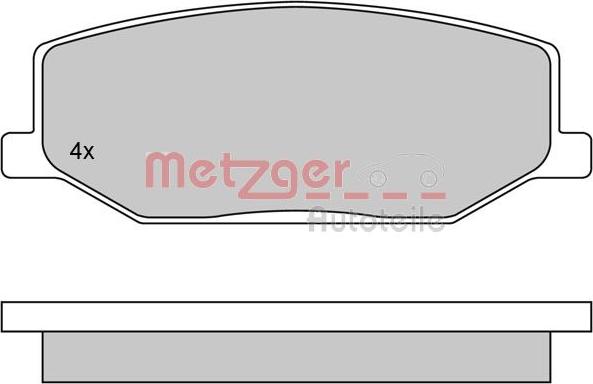 Metzger 1170259 - Bremžu uzliku kompl., Disku bremzes autodraugiem.lv