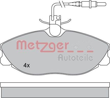 Metzger 1170253 - Bremžu uzliku kompl., Disku bremzes autodraugiem.lv