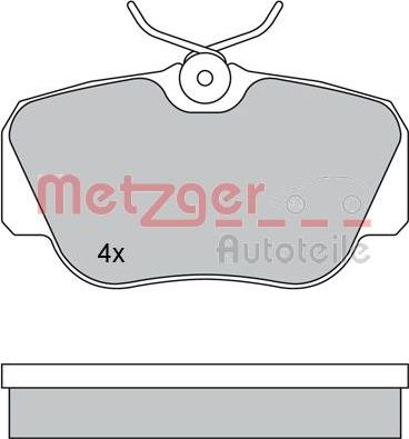 Metzger 1170266 - Bremžu uzliku kompl., Disku bremzes autodraugiem.lv