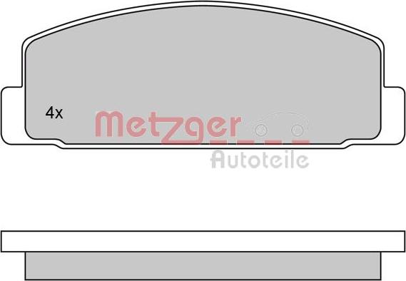 Metzger 1170206 - Bremžu uzliku kompl., Disku bremzes autodraugiem.lv