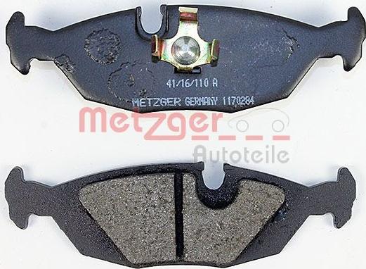 Metzger 1170284 - Bremžu uzliku kompl., Disku bremzes autodraugiem.lv