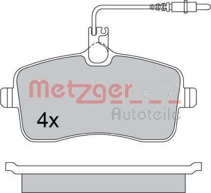Metzger 1170283 - Bremžu uzliku kompl., Disku bremzes autodraugiem.lv