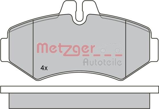 Metzger 1170274 - Bremžu uzliku kompl., Disku bremzes autodraugiem.lv
